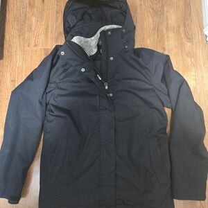 Columbia Women's Dark Blue Hooded Ski Jacket